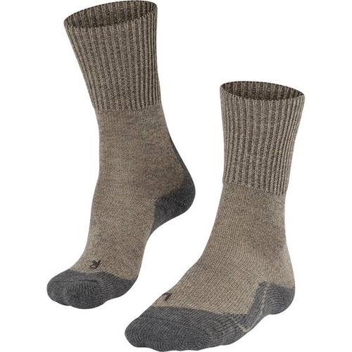 FALKE TK1 Wool Damen Socken, Größe 37-38 in Braun