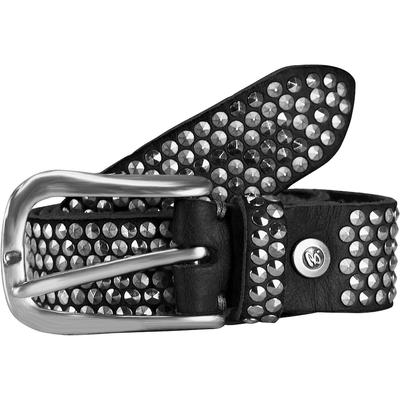 brands - b.belt Nietengürtel I Leder Gürtel Schwarz Herren