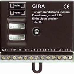 Gira Türko Lautsprecher, Außenstation, schwarz, 125900 Image