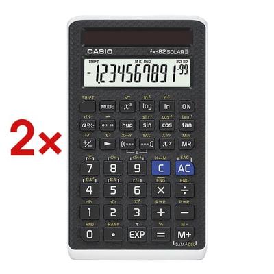 CASIO 2x Schulrechner »FX-82 Solar II« schwarz, 7.1x0.9x12.2 cm Image