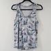 American Eagle Outfitters Tops | American Eagle Soft & Sexy Grey Floral Tank Top | Color: Gray/Green | Size: S