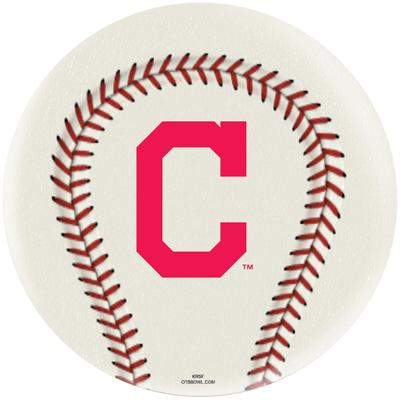 "Cleveland Indians Undrilled Bowling Ball"