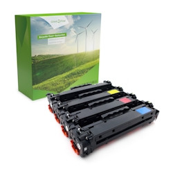 Green2Print Toner Toner-Set, 4 Kartuschen 1x 3500, 3x 2800 Seiten passend für HP Color LaserJet CM2320NF, CM2320FXI, CP2025N, CP2025DN, CP2025