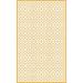 White 36 x 0.06 in Indoor/Outdoor Area Rug - Bungalow Rose Floral Yellow Indoor/Outdoor Non-Slip Rug, Latex | 36 W x 0.06 D in | Wayfair