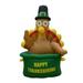 The Holiday Aisle® Air Blown Turkey in Pot Inflatable, Nylon in Brown/Green/Yellow | 72 H x 48 W x 32 D in | Wayfair