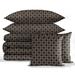 Everly Quinn Charlaine 5 Piece Comforter Set Polyester/Polyfill/Cotton in Brown | Super Queen Comforter + 2 Shams + 2 Pillows | Wayfair