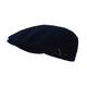 Wegener Gore-Tex flat cap with ear flaps made of 80% wool, 20% polyamide hat windproof, rainproof and breathable with quilted inner lining. Flat cap made in Europe - Blue - X-Large