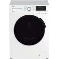 Beko WDW75141Steam1 Waschtrockner/ Wasserkondensation/ schwarze XL-Tür/ Bluetooth/ Dampffunktion/ Nachlegefunktion/ Watersafe/ 7 kg Waschen, 4 kg Trocknen