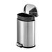 Qualiazero Stainless Steel 13.2 Gallon Step On Trash Can Stainless Steel in Gray | 25.2 H x 14.49 W x 19.9 D in | Wayfair QZ10001