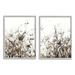 Stupell Industries Watercolor Field Of Grassy Weeds Tan Painting by Samuel Dixon - 2 Piece Graphic Art Print Set on in Brown | Wayfair