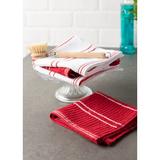 Design Imports Ribbed Dish Cloth Cotton in Red | 13 H x 13 W in | Wayfair 70203A