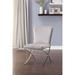 Orren Ellis Haverstraw Side Chair in Chrome Upholstered/Velvet/Metal in Gray | 35 H x 24 W x 19 D in | Wayfair F059BA4F9E3747A1809E9ADD0AA487D7