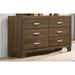 Latitude Run® Yamala 6 Drawer 59" W Double Dresser Wood in Brown | 33 H x 59 W x 16 D in | Wayfair DA9CFA2976174B38889FD435B8F114D2