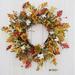 Primrue 24" Foam Wreath in Brown/Green/Red | 24 H x 24 W x 5 D in | Wayfair C4B5950EE8524799B081E6B991AFB029