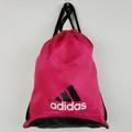 Adidas Bags | Adidas Unisex Drawstring Backpack Red Black Logo | Color: Black/Red | Size: Os