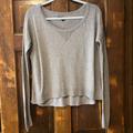 American Eagle Outfitters Sweaters | American Eagle Neutral Grey Crew Neck Sweater | Color: Gray/Tan | Size: S