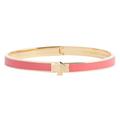 Kate Spade Jewelry | Kate Spade Enamel Spade Bangle (Pink/Gold) | Color: Gold/Pink | Size: Os