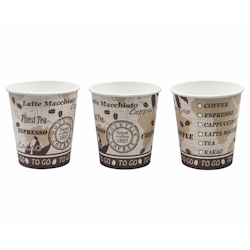 VEPATIM 400x Kaffeebecher Getränkebecher 'Coffee Mountain' 180 ml