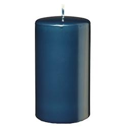 Kopschitz Kerzen Kerzen Stumpenkerzen Blau Petrol, 100 x 80 mm, 8 Stück