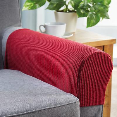 Sofa Armrest Cover Pair Red
