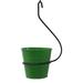 Rosalind Wheeler Rogin Galvanized Steel Hanging Planter Metal in Green | 25 H x 9 W x 9 D in | Wayfair DA476EAEA8A14B37A1581D2CE9724C38