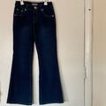 Levi's Jeans | *Brand New* Levi’s Crystal Buttons Dark Blue Jeans | Color: Blue/Silver | Size: Junior 14