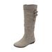 Extra Wide Width Women's The Pasha Wide-Calf Boot by Comfortview in Slate Grey (Size 8 WW)