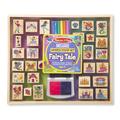 Melissa & Doug Deluxe Wooden Stamp and Coloring Set – Fairy Tale (30 Stamps, 6 Markers, 2 Durable 2-Color Pads) - Fairy Tale-Themed Stamps For Kids Activity Set