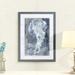 Rosecliff Heights 'Indigo Jellyfish I' - Picture Frame Painting Print Paper in Brown | 28 H x 38 W x 1.25 D in | Wayfair