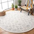 Brown/Gray 27 x 0.39 in Indoor Area Rug - Latitude Run® Audreyna Geometric Handmade Tufted Gray/Beige Area Rug Viscose/Wool | Wayfair