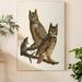 Loon Peak® Pl 61 Great Horned Owl - Wrapped Canvas Painting Print Canvas in White | 36 H x 24 W x 1 D in | Wayfair 9DF40F2B5D5F46659FCF00F7830B1CB6