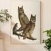 Loon Peak® Pl 61 Great Horned Owl - Wrapped Canvas Painting Print Canvas in Brown/Gray/Green | 12 H x 8 W x 1 D in | Wayfair