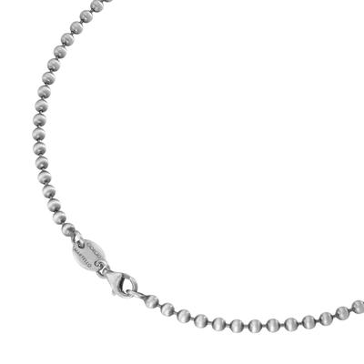 Giorgio Martello Milano - Kette Kugeloptik massiv, teilweise geschwärzt, Silber 925 Ketten 1 ct Silber Damen