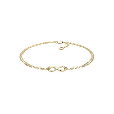 Elli PREMIUM - Infinity Unendlichkeit Symbol 375 Gelbgold Armbänder & Armreife 1 ct Damen