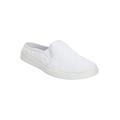 Wide Width Women's The Camellia Slip On Sneaker Mule by Comfortview in White (Size 7 W)