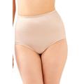 Plus Size Women's Tummy Panel Brief Firm Control 2-Pack DFX710 by Bali in Nude (Size 2X)