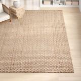 Brown 120 x 0.47 in Area Rug - Sand & Stable™ Rockport Handmade Flatweave Jute/Sisal Area Rug in Jute & Sisal | 120 W x 0.47 D in | Wayfair