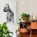 Red Barrel Studio® 'Pug Portrait II' Painting Print on Canvas Canvas, Solid Wood in White | 36 H x 24 W x 1 D in | Wayfair