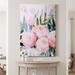 Rosdorf Park 'Bleached Bouquet IV' - Wrapped Canvas Painting Print Canvas, Solid Wood in Green/Pink | 20 H x 16 W x 1 D in | Wayfair