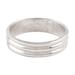 Shimla Shine,'Versatile Polished Sterling Silver Band Ring'