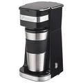 Bestron Kaffeemaschine mit Isolierbecher, Für gemahlenen Filterkaffee, 2 Große Tassen, 750 Watt, Edelstahl, 0.42 liters , Farbe: Schwarz