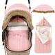 SH-RuiDu Baby Stroller Cover, Newborn Infant Sleep Sack Set Carseat Canopy Stroller Wrap for Baby Girls Boys