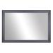 Lark Manor™ Morgan Wood Framed w/ Safety Backing Ideal for Bathroom/Vanity Mirror in Gray | 60 H x 28 W x 1 D in | Wayfair