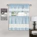 August Grove® Aneesa Plaid Tailored Kitchen Curtain Cotton Blend in Blue/White | 36 H x 58 W x 1 D in | Wayfair 18050FC39A4A477998F38AE4092BA987