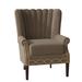 Wingback Chair - Fairfield Chair Aurora 34" Wide Tufted Slipcovered Wingback Chair Polyester/Other Performance Fabrics in Blue | Wayfair