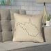 Ivy Bronx Sherilyn West Virginia Dash Outline Outdoor Throw Pillow Polyester/Polyfill blend | 20 H x 20 W x 9.5 D in | Wayfair IVBX6535 45140747