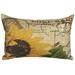 August Grove® Canchola Sunflower Linen Lumbar Pillow Polyester/Polyfill/Linen | 12 H x 18 W x 5 D in | Wayfair 39F706E812ED460BA50BAE46DEA2C39F