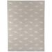 KAVKA DESIGNS Meadow Straight Rectangular Chair Mat in Gray/White | 96 W x 120 D in | Wayfair MWOMT-17302-5X7-TEL10898