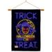 Breeze Decor Halloween Dracula 2-Sided Polyester 40 x 28 in. Flag Set in Black/Blue | 40 H x 28 W x 1 D in | Wayfair