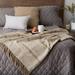 Gracie Oaks Naim Cotton Throw Cotton in Brown | 50 W in | Wayfair 0FBBF264BB7A416FB427E36EBDC35547